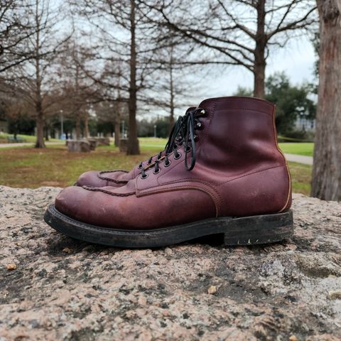 Role Club Townsman Lace Boots in Horween Color 8 Shell Cordovan