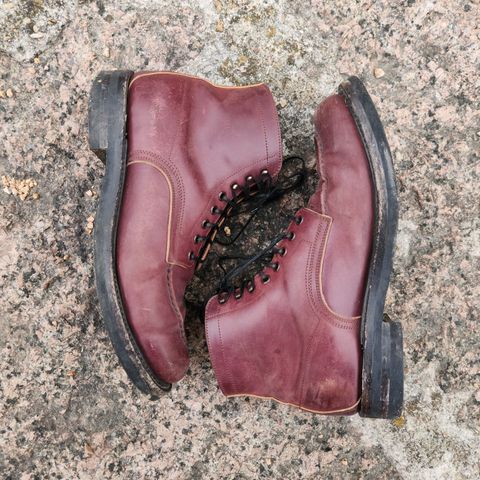 Role Club Townsman Lace Boots in Horween Color 8 Shell Cordovan