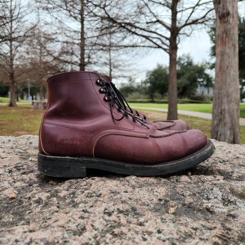 Role Club Townsman Lace Boots in Horween Color 8 Shell Cordovan
