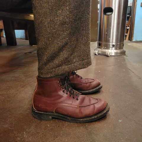 Role Club Townsman Lace Boots in Horween Color 8 Shell Cordovan