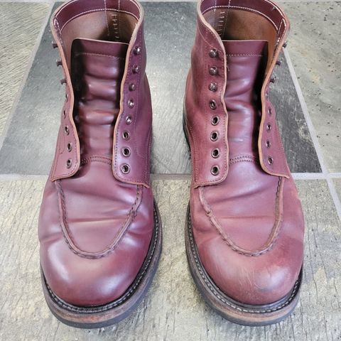 Role Club Townsman Lace Boots in Horween Color 8 Shell Cordovan