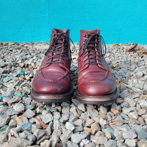 Role Club Townsman Lace Boots in Horween Color 8 Shell Cordovan