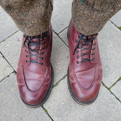 Role Club Townsman Lace Boots in Horween Color 8 Shell Cordovan