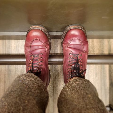 Role Club Townsman Lace Boots in Horween Color 8 Shell Cordovan