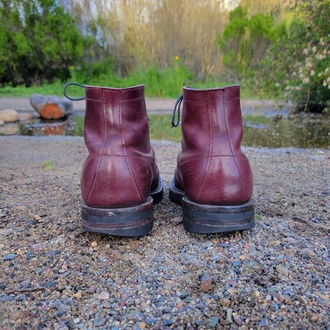 Role Club Townsman Lace Boots in Horween Color 8 Shell Cordovan