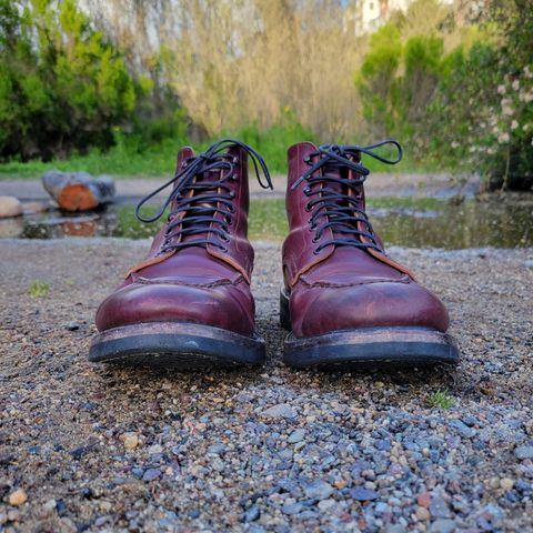 Role Club Townsman Lace Boots in Horween Color 8 Shell Cordovan