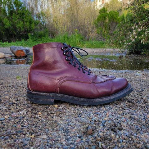 Role Club Townsman Lace Boots in Horween Color 8 Shell Cordovan
