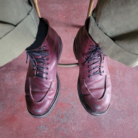 Role Club Townsman Lace Boots in Horween Color 8 Shell Cordovan