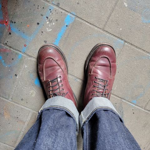 Role Club Townsman Lace Boots in Horween Color 8 Shell Cordovan