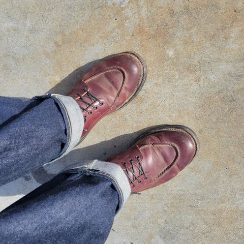 View photo of Role Club Townsman Lace Boots in Horween Color 8 Shell Cordovan