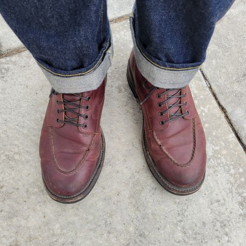 View photo of Role Club Townsman Lace Boots in Horween Color 8 Shell Cordovan