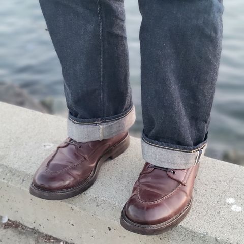 View photo of Role Club Townsman Lace Boots in Horween Color 8 Shell Cordovan