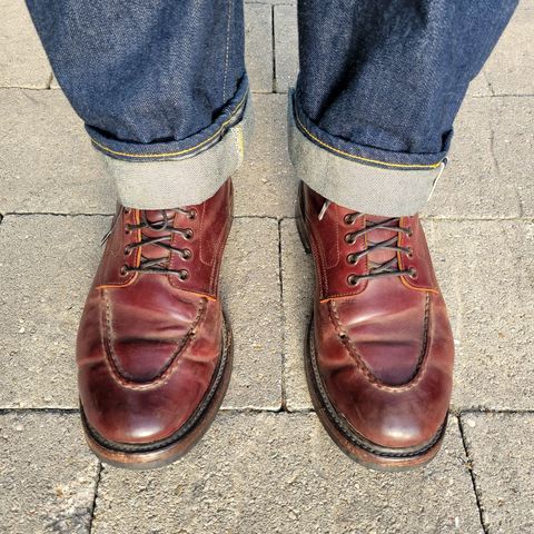 Role Club Townsman Lace Boots in Horween Color 8 Shell Cordovan