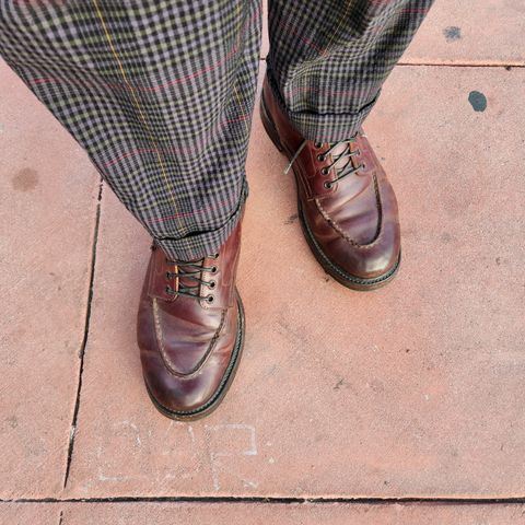 Role Club Townsman Lace Boots in Horween Color 8 Shell Cordovan