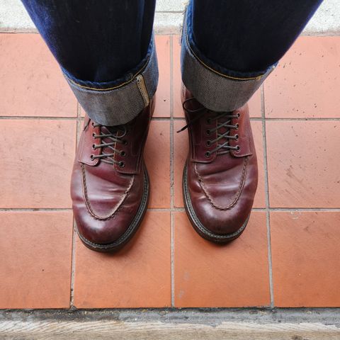 Role Club Townsman Lace Boots in Horween Color 8 Shell Cordovan