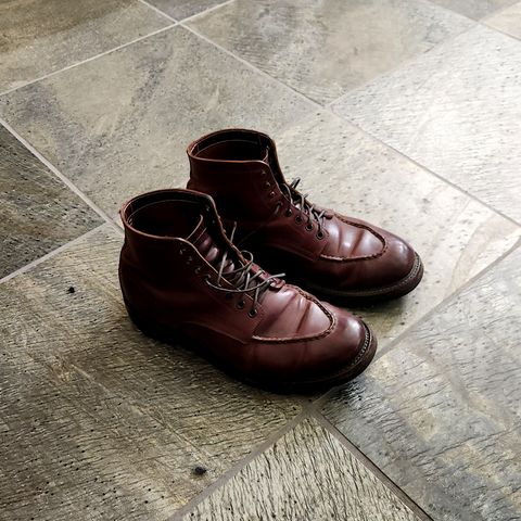 Role Club Townsman Lace Boots in Horween Color 8 Shell Cordovan