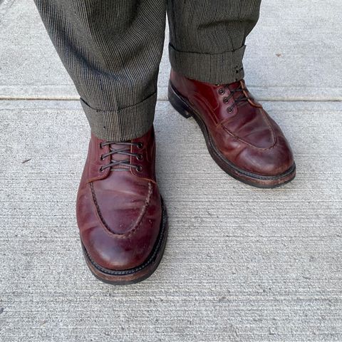 Role Club Townsman Lace Boots in Horween Color 8 Shell Cordovan