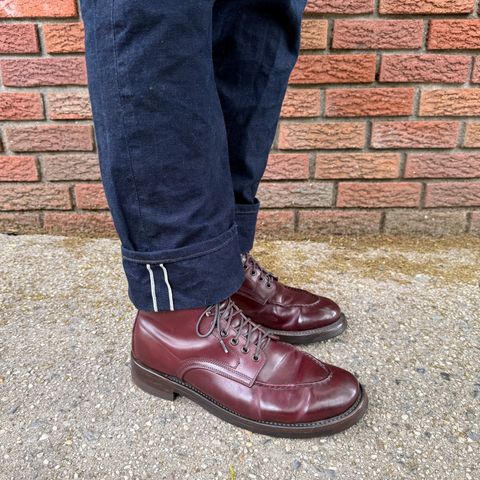 Role Club Townsman Lace Boots in Horween Color 8 Shell Cordovan