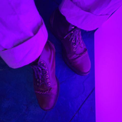 White Kloud Blucher.87 in Leder Ogawa Coffee Shell Cordovan