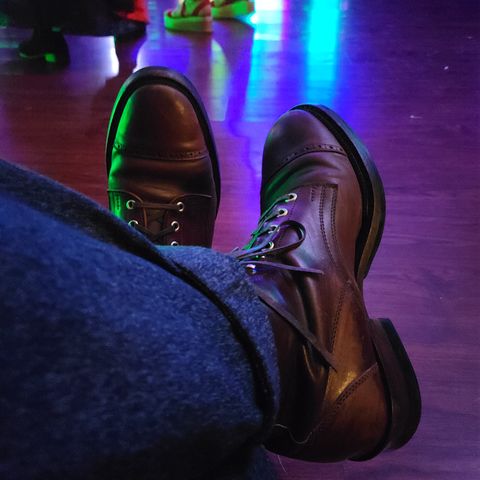 White Kloud Blucher.87 in Leder Ogawa Coffee Shell Cordovan