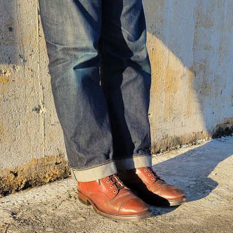 White Kloud Blucher.87 in Leder Ogawa Coffee Shell Cordovan