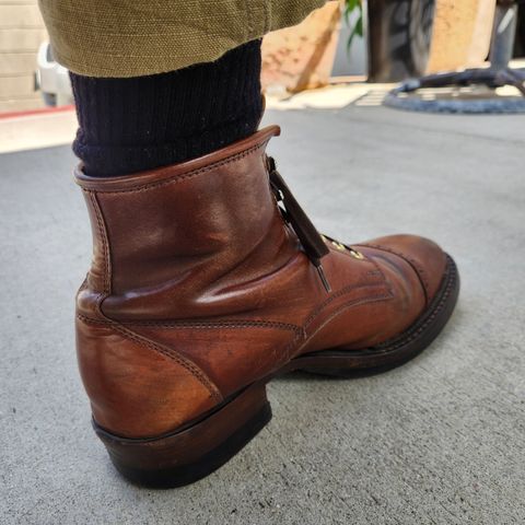 White Kloud Blucher.87 in Leder Ogawa Coffee Shell Cordovan