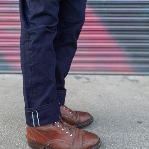 White Kloud Blucher.87 in Leder Ogawa Coffee Shell Cordovan