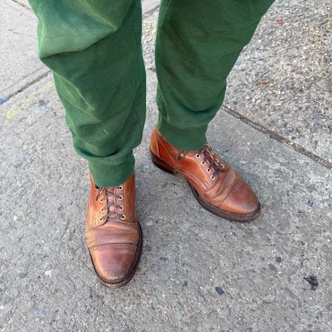White Kloud Blucher.87 in Leder Ogawa Coffee Shell Cordovan
