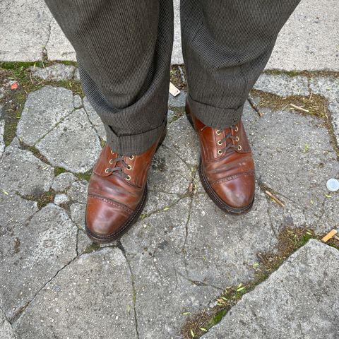 Search result thumbnail of White Kloud Blucher.87 in Leder Ogawa Coffee Shell Cordovan