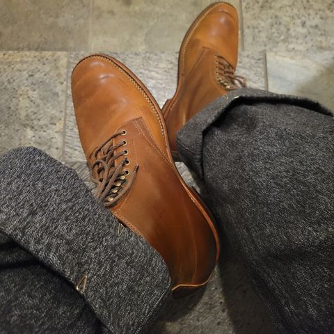 Flame Panda Service Boot in Horween Bourbon Shell Cordovan