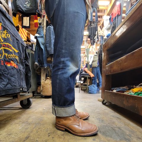 Flame Panda Service Boot in Horween Bourbon Shell Cordovan