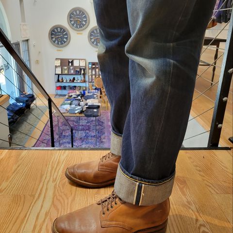 Flame Panda Service Boot in Horween Bourbon Shell Cordovan