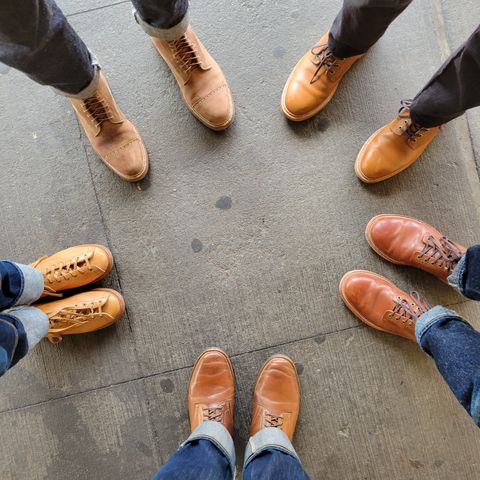 Flame Panda Service Boot in Horween Bourbon Shell Cordovan