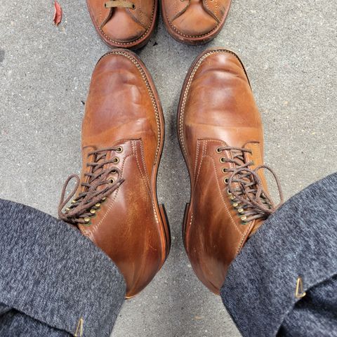 Flame Panda Service Boot in Horween Bourbon Shell Cordovan