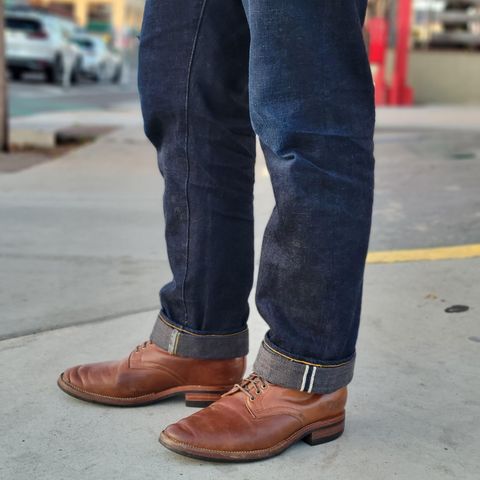 View photo of Flame Panda Service Boot in Horween Bourbon Shell Cordovan