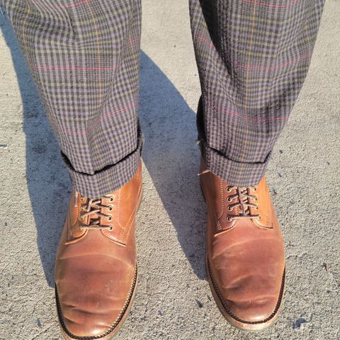 View photo of Flame Panda Service Boot in Horween Bourbon Shell Cordovan