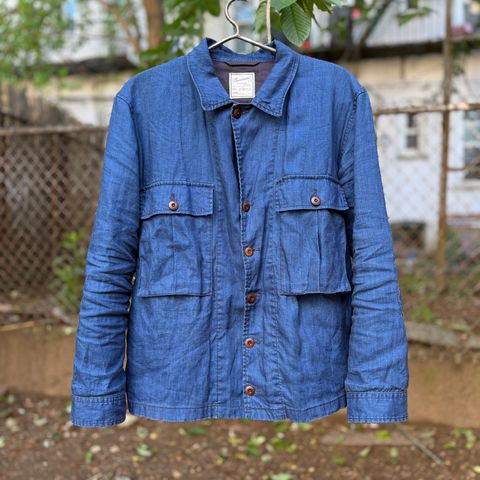 Search result thumbnail of Soundman Delaware Jacket in Indigo Linen