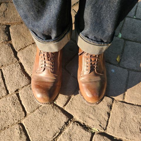 View photo of Julian Boots Madison in Horween Bourbon Shell Cordovan