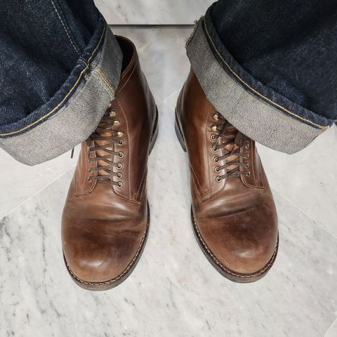 View photo of Julian Boots Madison in Horween Bourbon Shell Cordovan