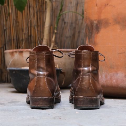 View photo of Julian Boots Madison in Horween Bourbon Shell Cordovan