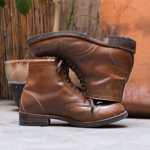 View photo of Julian Boots Madison in Horween Bourbon Shell Cordovan