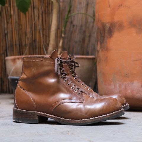 View photo of Julian Boots Madison in Horween Bourbon Shell Cordovan