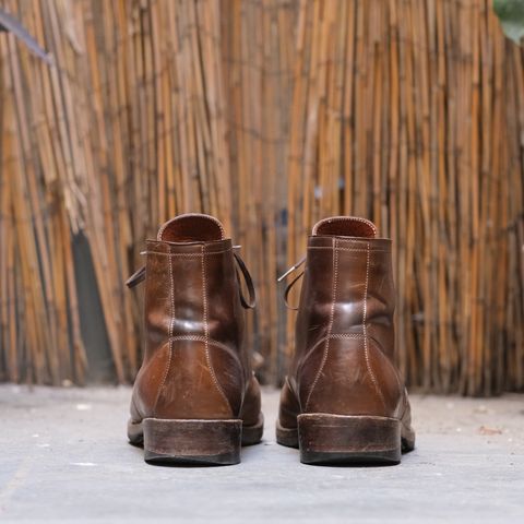 View photo of Julian Boots Madison in Horween Bourbon Shell Cordovan