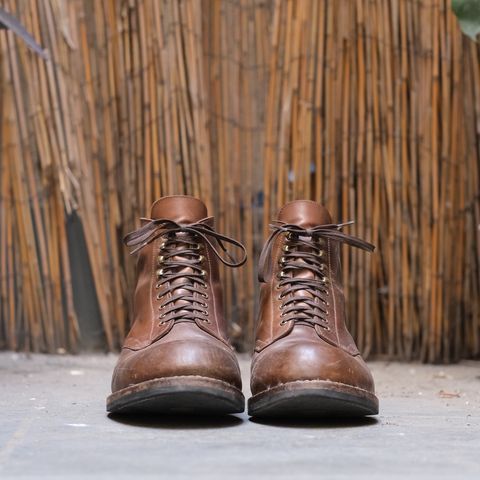 View photo of Julian Boots Madison in Horween Bourbon Shell Cordovan