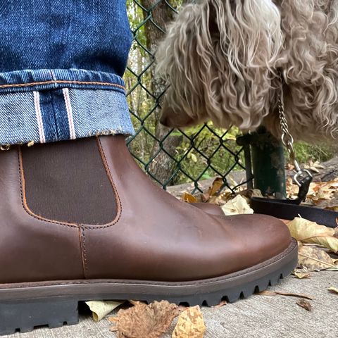 Patina Welted Chelsea Boot in Canyon Full Grain