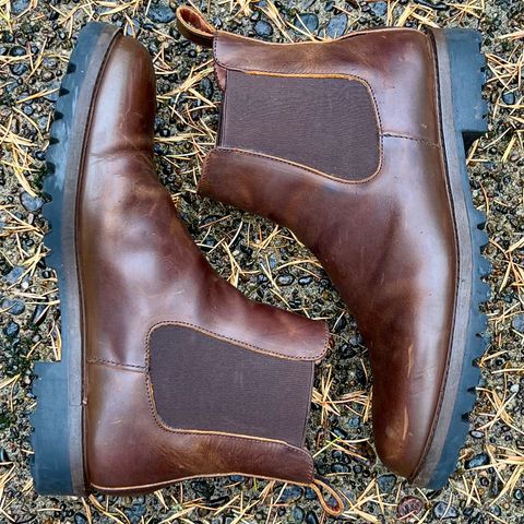 Patina Welted Chelsea Boot in Canyon Full Grain