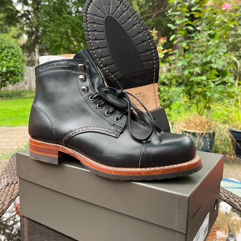 Wolverine 1000 Mile Cap-Toe Boot in Horween Black Chromexcel