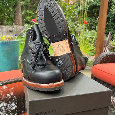 Wolverine 1000 Mile Cap-Toe Boot in Horween Black Chromexcel