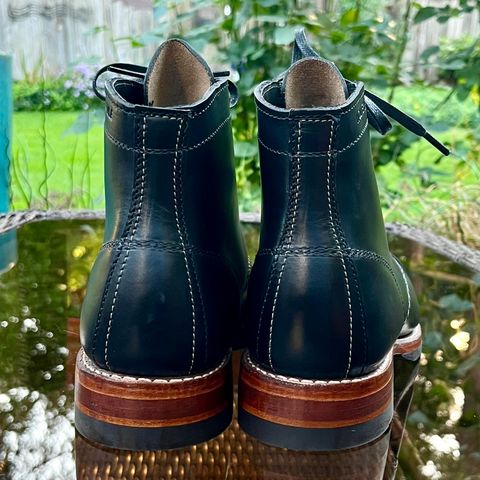 Wolverine 1000 Mile Cap-Toe Boot in Horween Black Chromexcel
