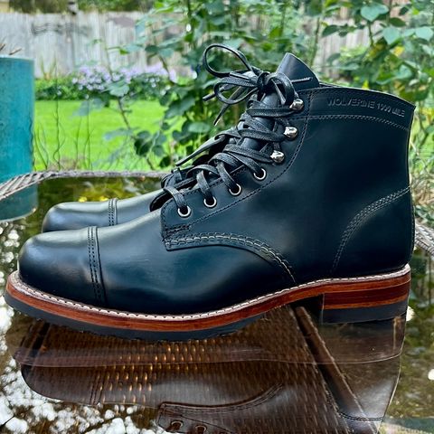 Wolverine 1000 Mile Cap-Toe Boot in Horween Black Chromexcel